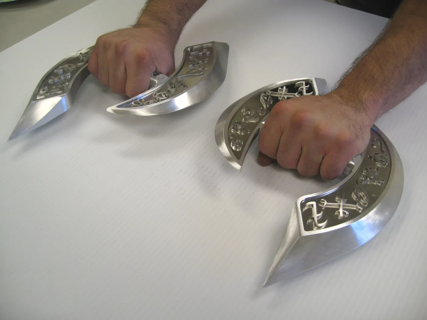 Swords prop in the Westar shop
