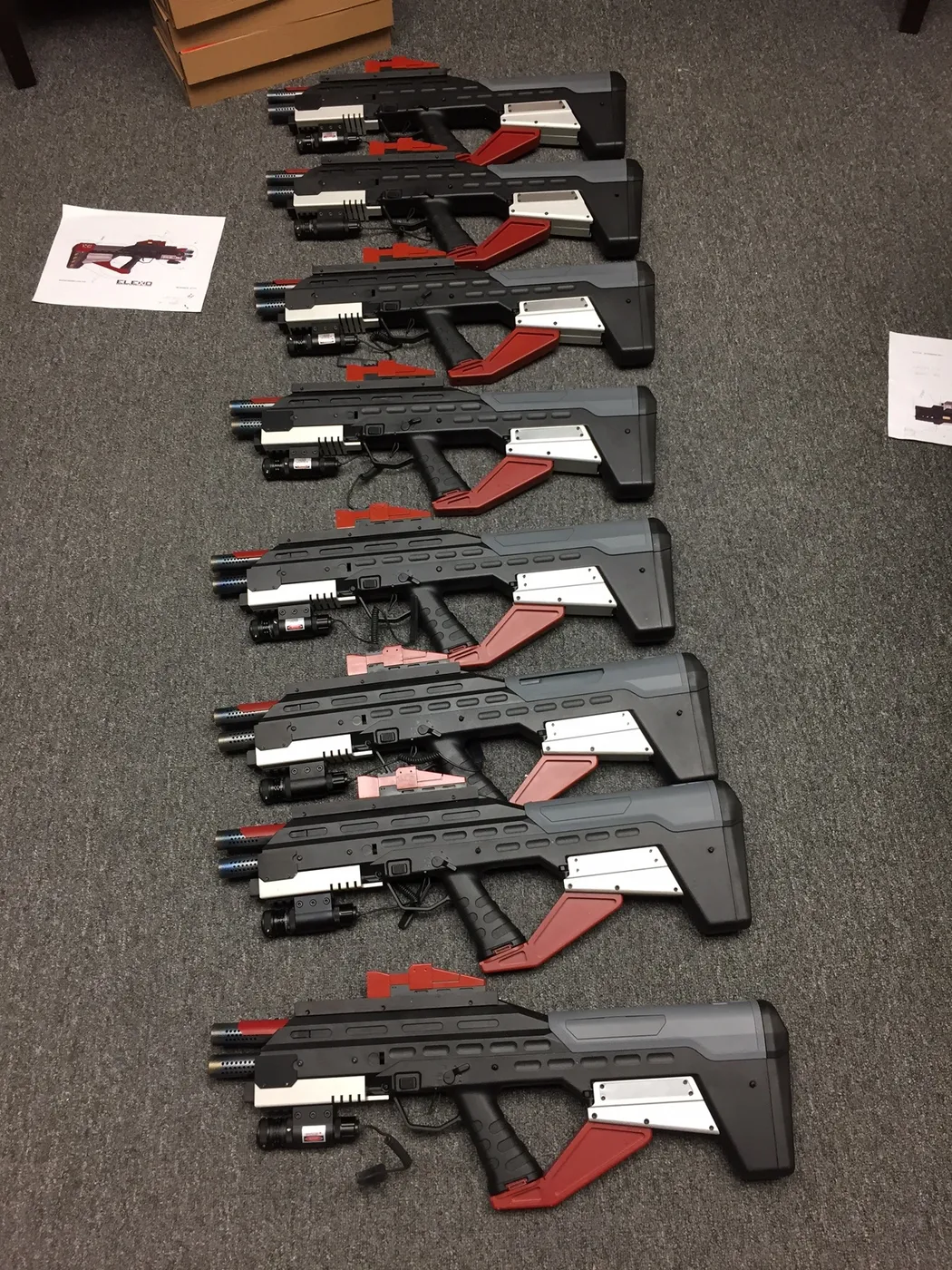 Martian Sidearms prop in the Westar shop
